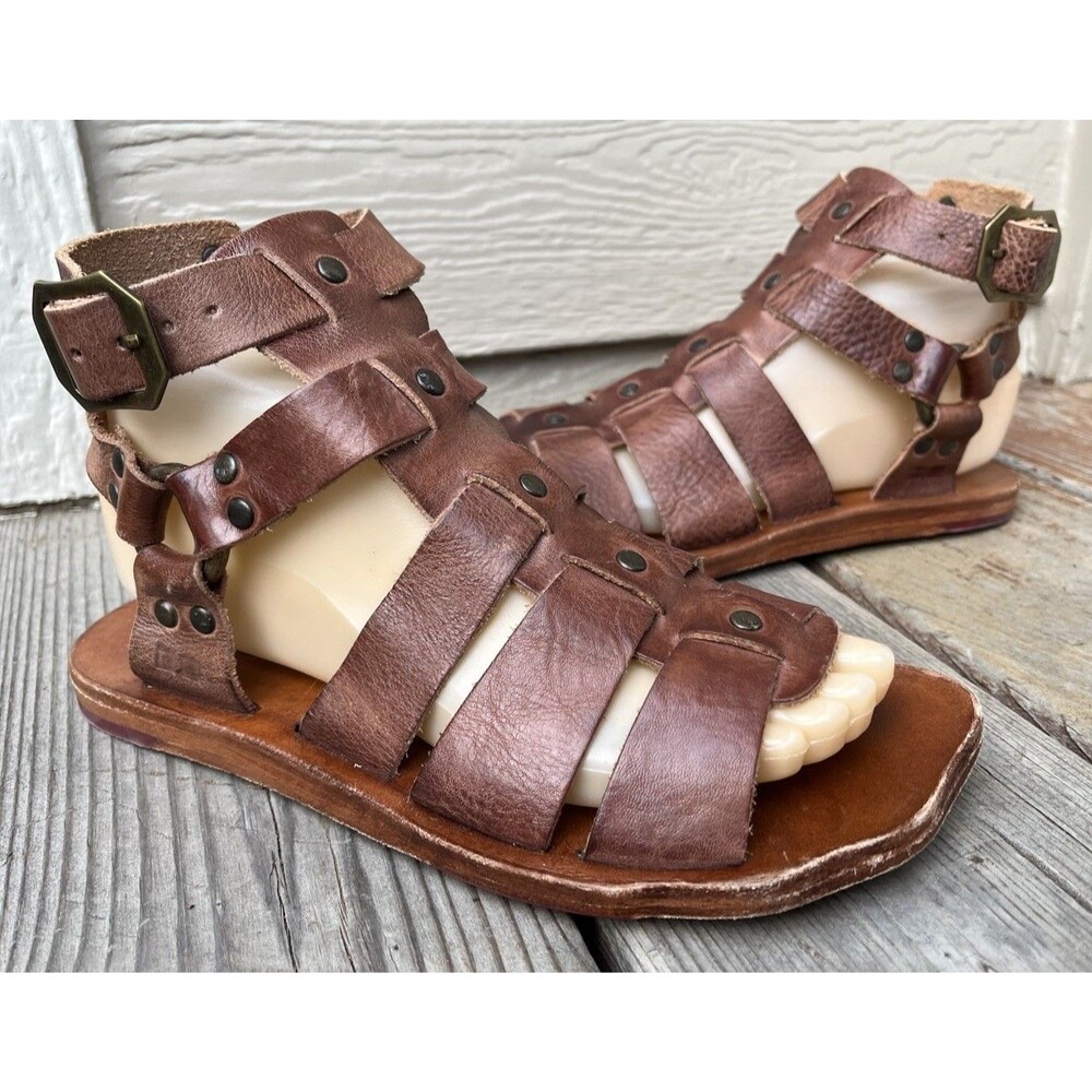 Bed Stu Free People Artemis Women's 6.5 Brown Leather Gladiator Sandals
